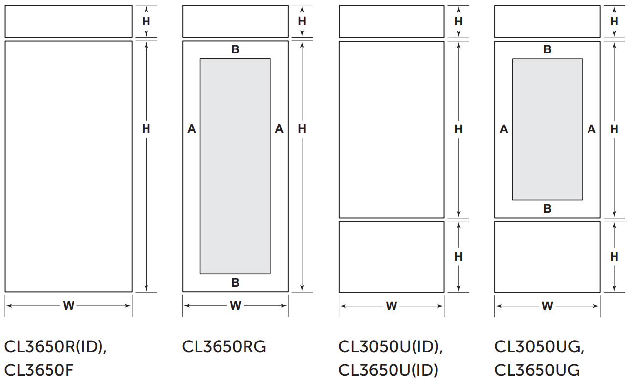 SUB-ZERO Classic Series Triple Flush Inset fig 6