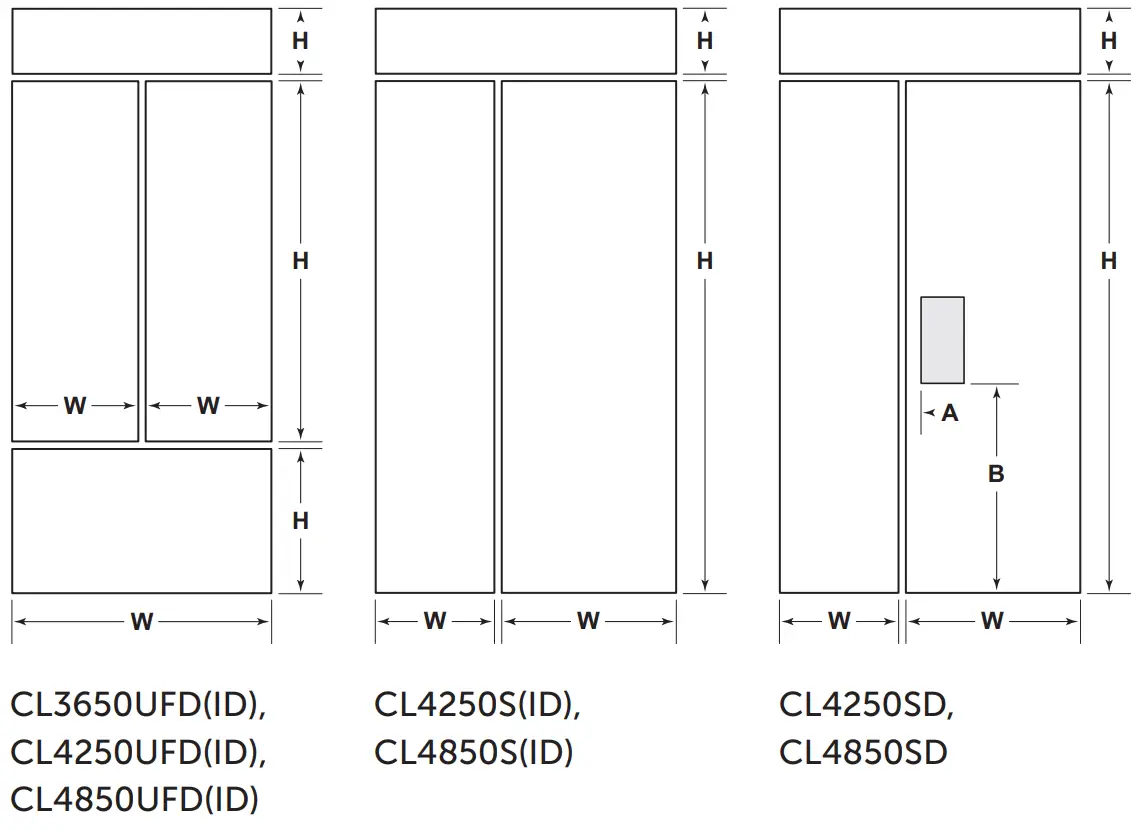 SUB-ZERO Classic Series Triple Flush Inset fig 7