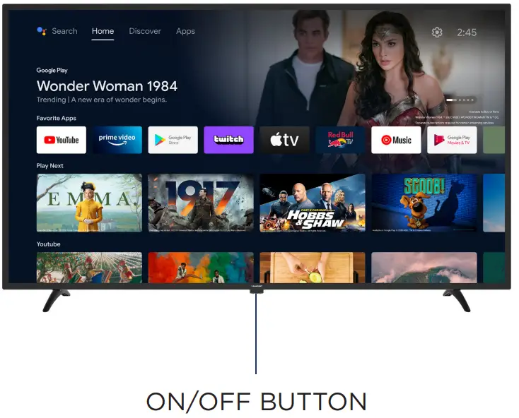 BLAUPUNKT BP420FSG9700 42 icnh Full HD Smart TV - BUTTON