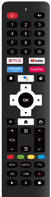 BLAUPUNKT BP420FSG9700 42 icnh Full HD Smart TV - REMOTE CONTROL