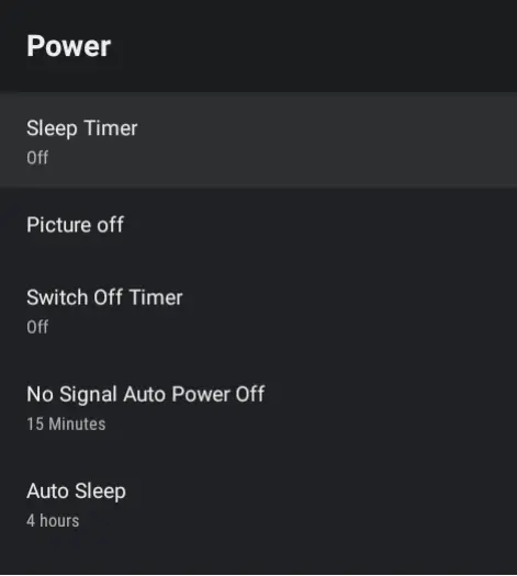 BLAUPUNKT BP420FSG9700 42 icnh Full HD Smart TV - SETTINGS MENU