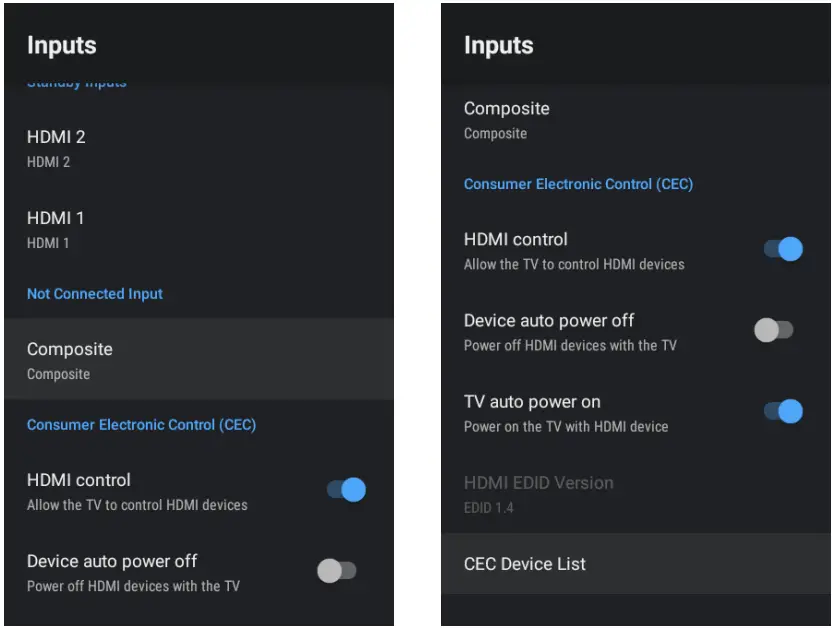 BLAUPUNKT BP420FSG9700 42 icnh Full HD Smart TV - SETTINGS MENU