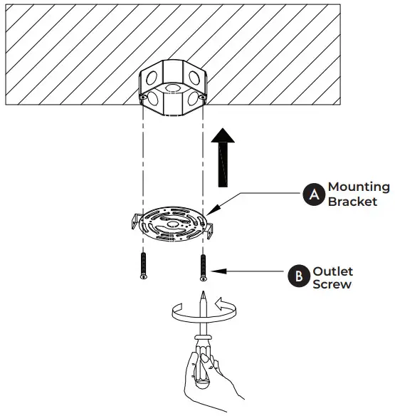 VONN VAP2192 Antique Brass Torino 2 Light-Mounting Bracket