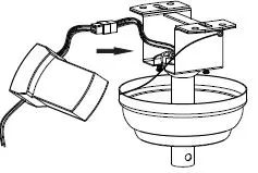 Parrot Uncle F3502WH110V 36 Inch Chrome Retractable Crystal Chandelier Ceiling Fan-8