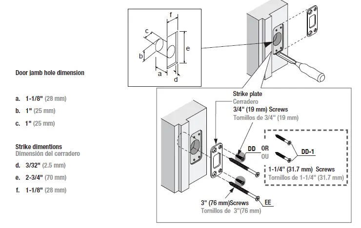 taymor 33-D5030BL Sliding Door Locks 5