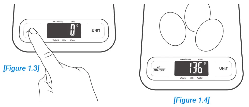 Etekcity EKS Series Digital Kitchen Scale - Fig2