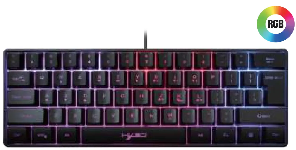 HXSJ V700 61 Key RGB Streamer Gaming Keyboard