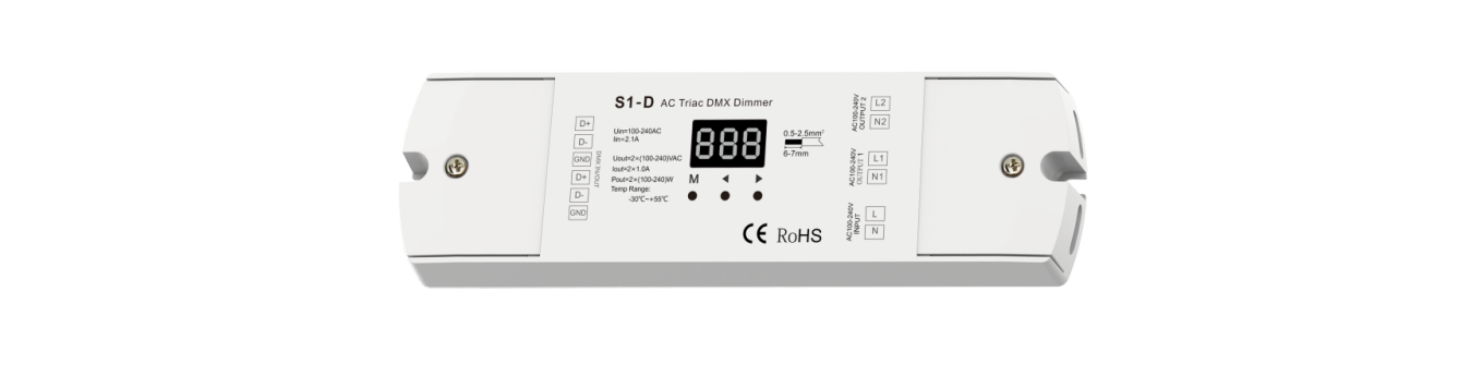 Skydance S1-d Ac Triac Dmx Dimmer Owner's Manual Skydance S1-d Ac Triac Dmx Dimmer Owner's Manual