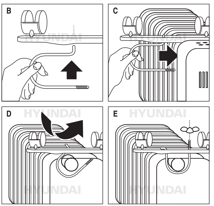 HYUNDAI 68711 Oil filled Radiator Heater - fig 1