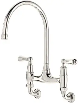 PERRIN   ROWE ROHU4719LSTN2 Georgian Era Bridge Kitchen Faucet
