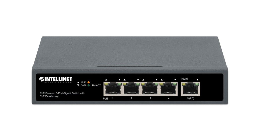 Intellinet 561808 Poe-powered 5-port Gigabit Switch Instructions