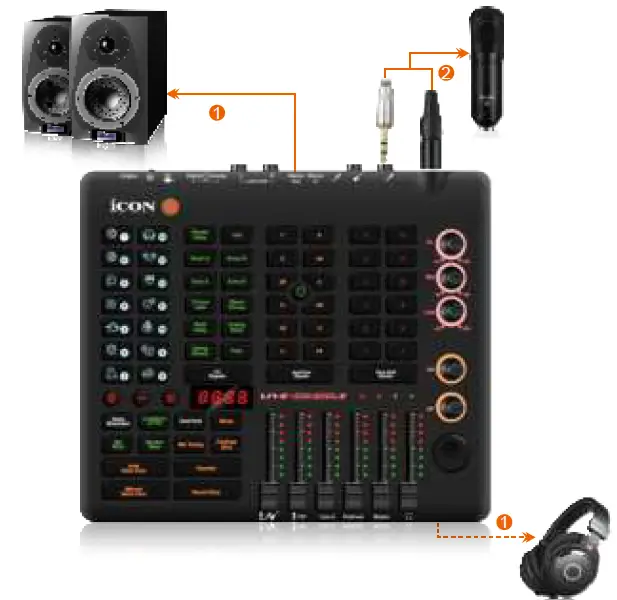 iCON PD3V100 Audio Mixer Usb Interface 05