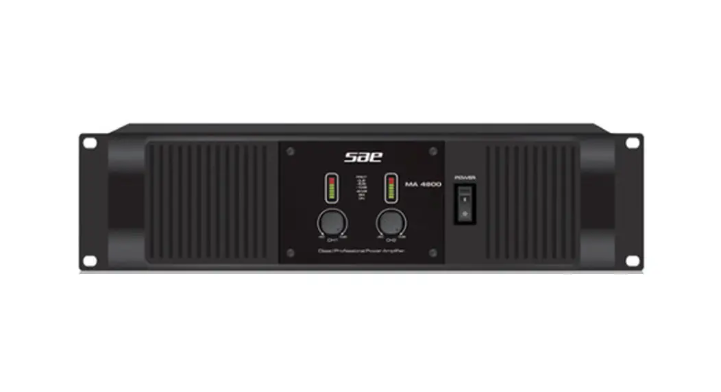 Sae Audio A Series Power Amplifier User Manual Sae Audio A Series Power Amplifier User Manual