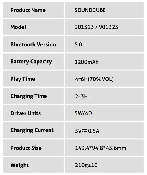 PRODUCT SPECIFICATION