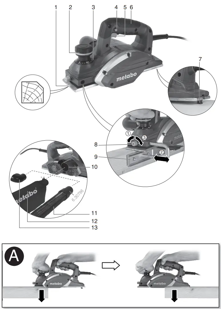 metabo HO 26-82 Compact Universal Planer - fig 1