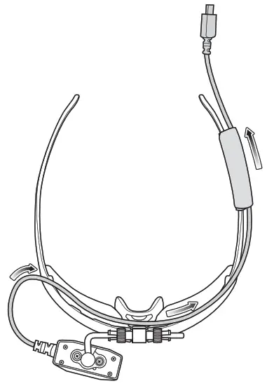 ZEBRA HD4000 Head Mounted Display - Velcro flap