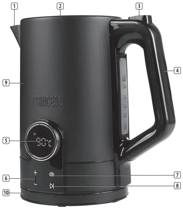 PRINCESS 01 236060 01 001 Jug Kettle Wi Fi - PARTS DESCRIPTION