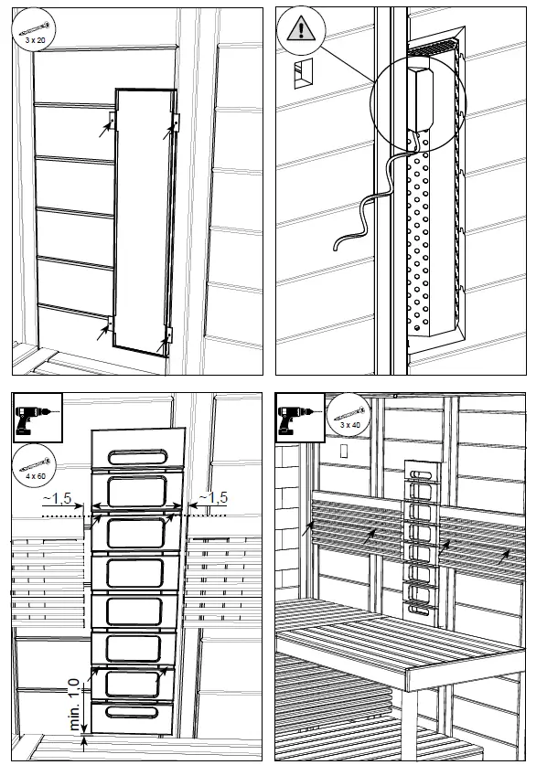 sentiotec 1-052-962 Solid Wood Sauna 22