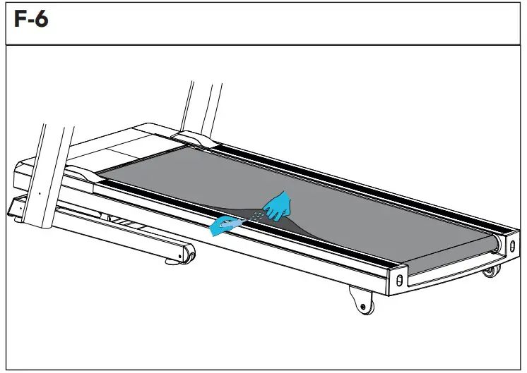 To set running belt tracking