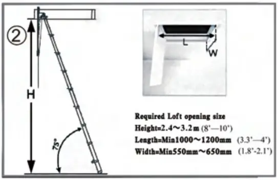 Ladder Adjustment Instruction:
