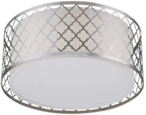 AKEZON-14-Inch-LED-Flush-mount-light-Drum-fig-1