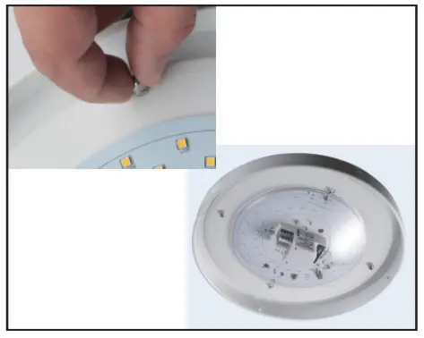 AKEZON-14-Inch-LED-Flush-mount-light-Drum-fig-4