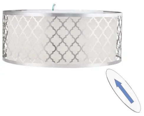 AKEZON-14-Inch-LED-Flush-mount-light-Drum-fig-6