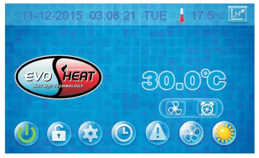 EVO HEAT EVO Force-i Inverter Pool and Spa Heat Pump - Controller3
