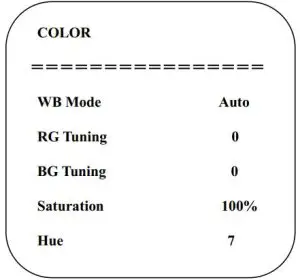 FIG 21 Colour Setting