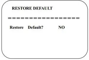 FIG 27 Restore Default