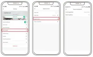 Check the battery status