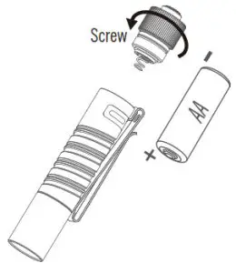 OLIGHT i5T Ti Slim tail Switch Flashlight-IBATTERY INSTALLATION