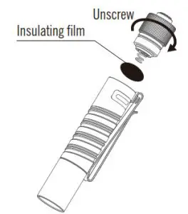 OLIGHT i5T Ti Slim tail Switch Flashlight-INSULATING FILM