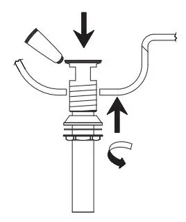 PROFLO PFWSC8860 Two Handle Widespread Lavatory Faucet Instructions - Place a ring of putty around drain opening of sink. Insert strainer through drain hole