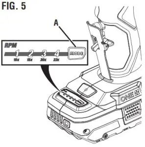 RYOBI HP Brushless 1 4 In. Right Angle Die Grinder PSBDG01 - FIG. 5