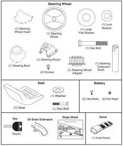 Husqvarna TS 138L Garden Tractors - UNASSEMBLED PARTS