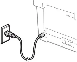 Connect the power cord and turn on the machine