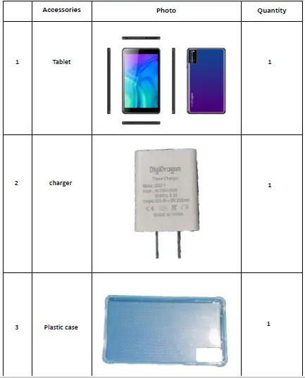 DigiDragon 709Z Computer Series Tablet fig 1