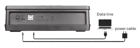 Enping Teyun Audio Equipment NA4 Sound Mixing Console Bluetooth USB Record Computer- Power cable