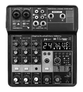 Enping Teyun Audio Equipment NA4 Sound Mixing Console Bluetooth USB Record Computer