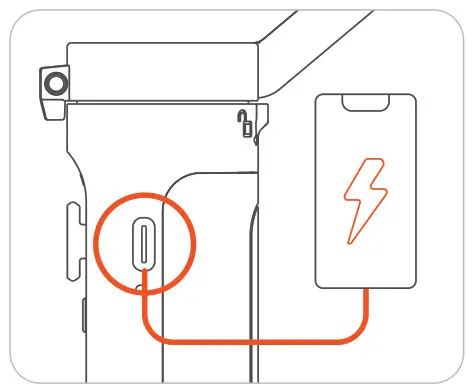 hohem X2 iSteady Smartphone Gimbal - power bank