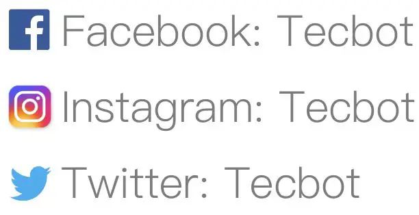 Tecbot Robot Vacuum Cleaner - Follow FB, Insta & Twitter