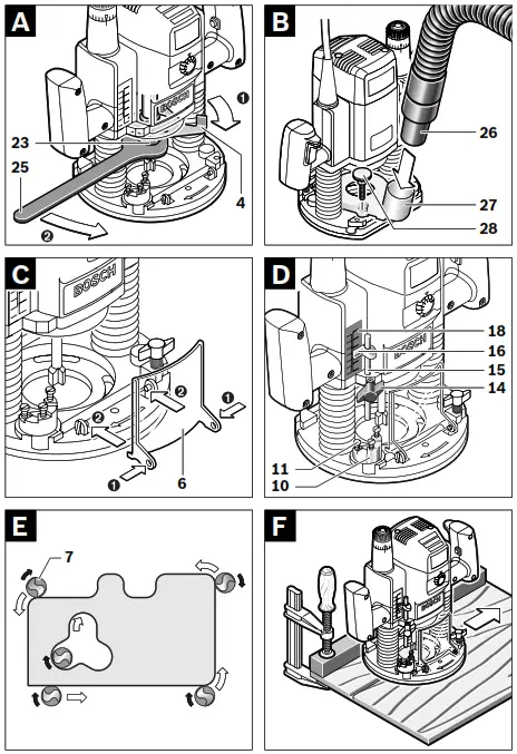 BOSCH GOF Professional 1300 CE Router - fig 1