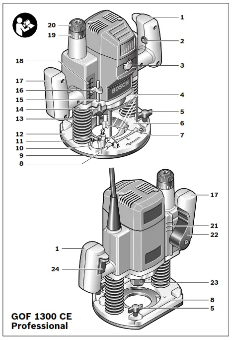 BOSCH GOF Professional 1300 CE Router - fig