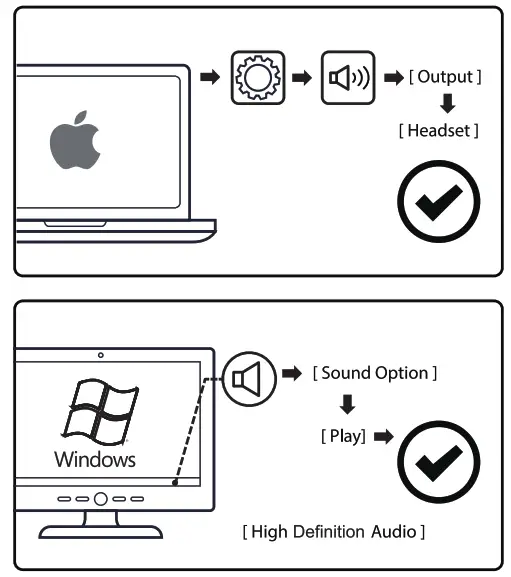EKSA E900 Gaming Headphones - sound setting