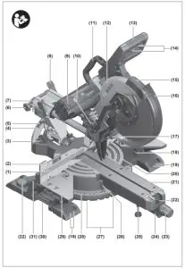 BOSCH GCM 12 SDE Professional Heavy Duty Mitre Saw - figure 1