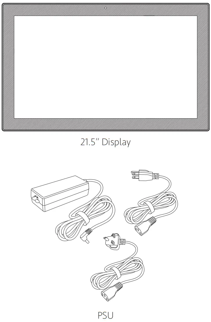OUTFORM T421S11 21 5 Inch Display-Package Contents