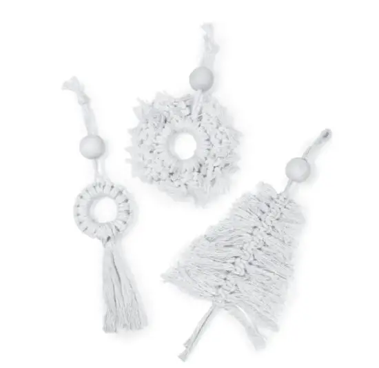 anko Christmas Craft DIY Macrame Ornaments Kit