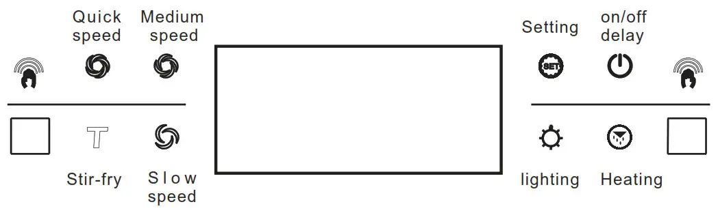 Haier HIH T60HM V Small Range Hood- Switch Control Panel