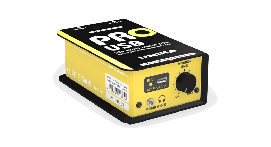 Unika Pro Usb Series Audio Interface Usb Audio Direct Box User Manual Unika Pro Usb Series Audio Interface Usb Audio Direct Box User Manual